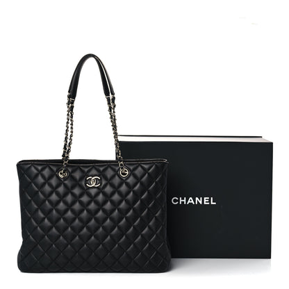 Chanel Calfskin Quilted Large Classic Shopping Tote Black 14 of 14