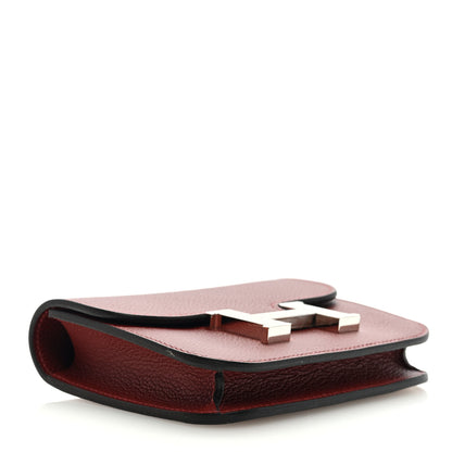 Hermes Evercolor Constance Slim Wallet Rouge H 5 of 8