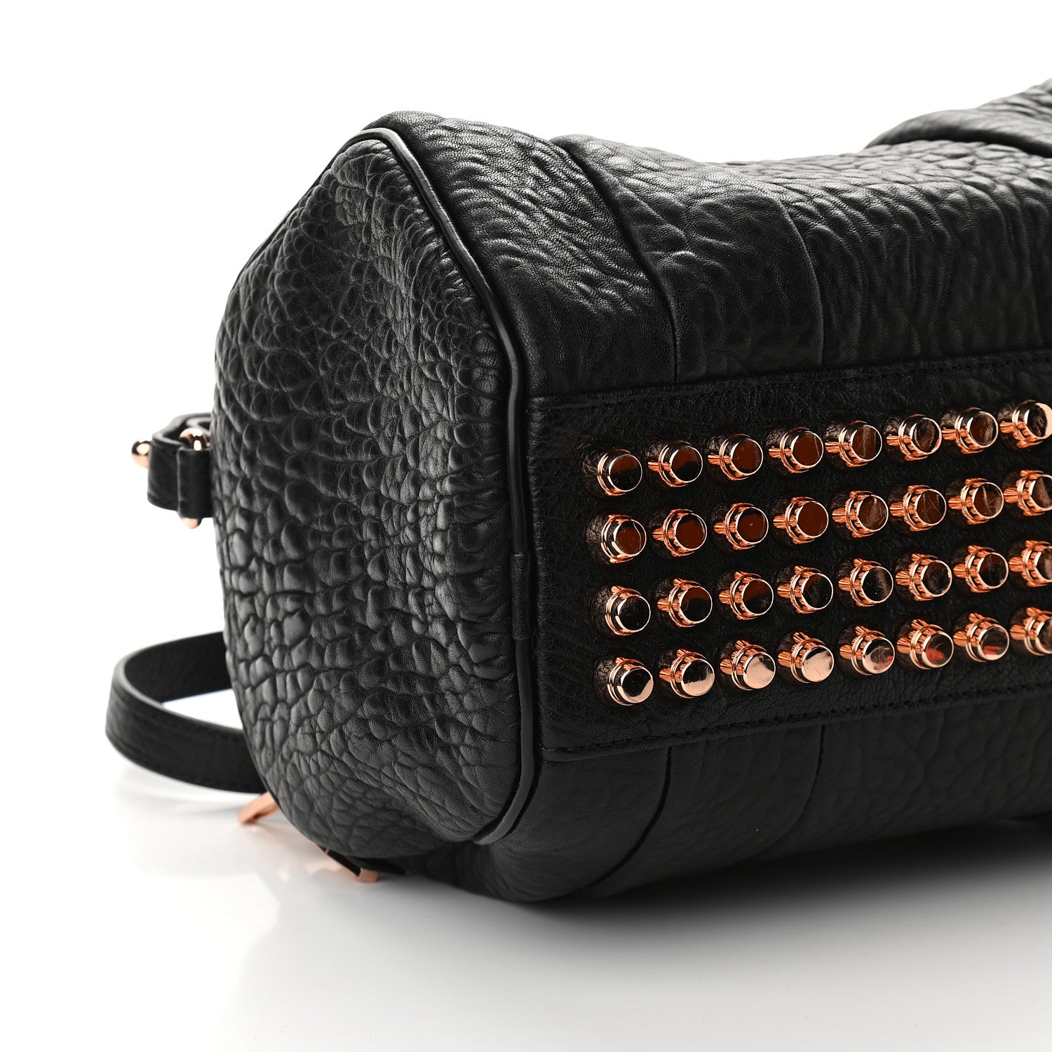 Alexander Wang Pebbled Lambskin Rockie Black Rose Gold Hardware 6 of 7