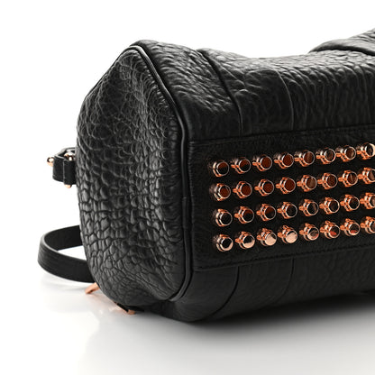 Alexander Wang Pebbled Lambskin Rockie Black Rose Gold Hardware 6 of 7