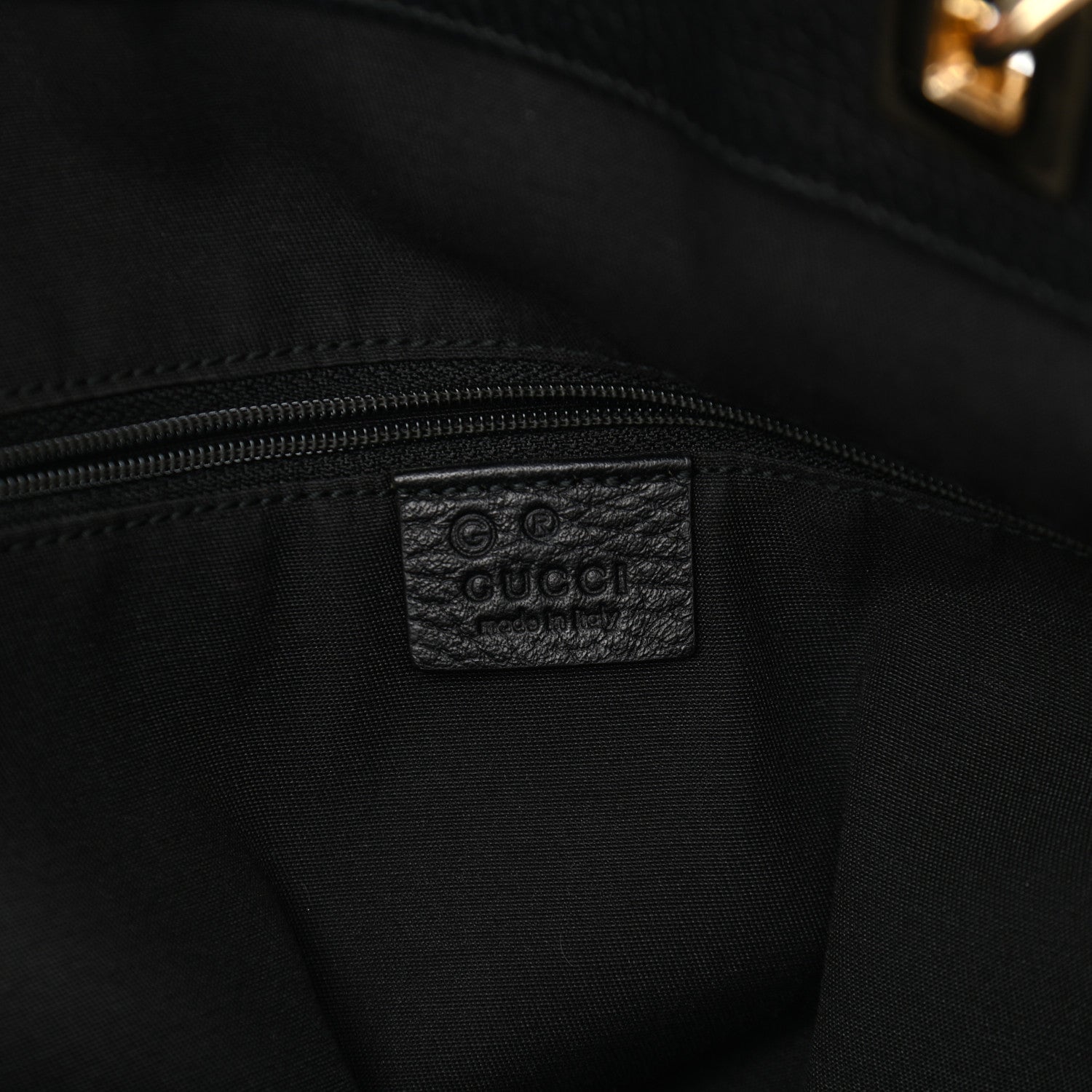 Gucci Monogram Large Bucket Tote Black 6 of 10