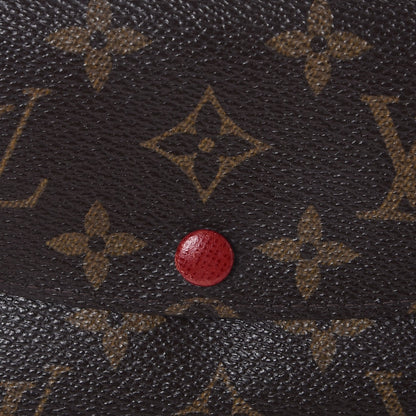 Louis Vuitton Monogram Emilie Wallet Red 10 of 13