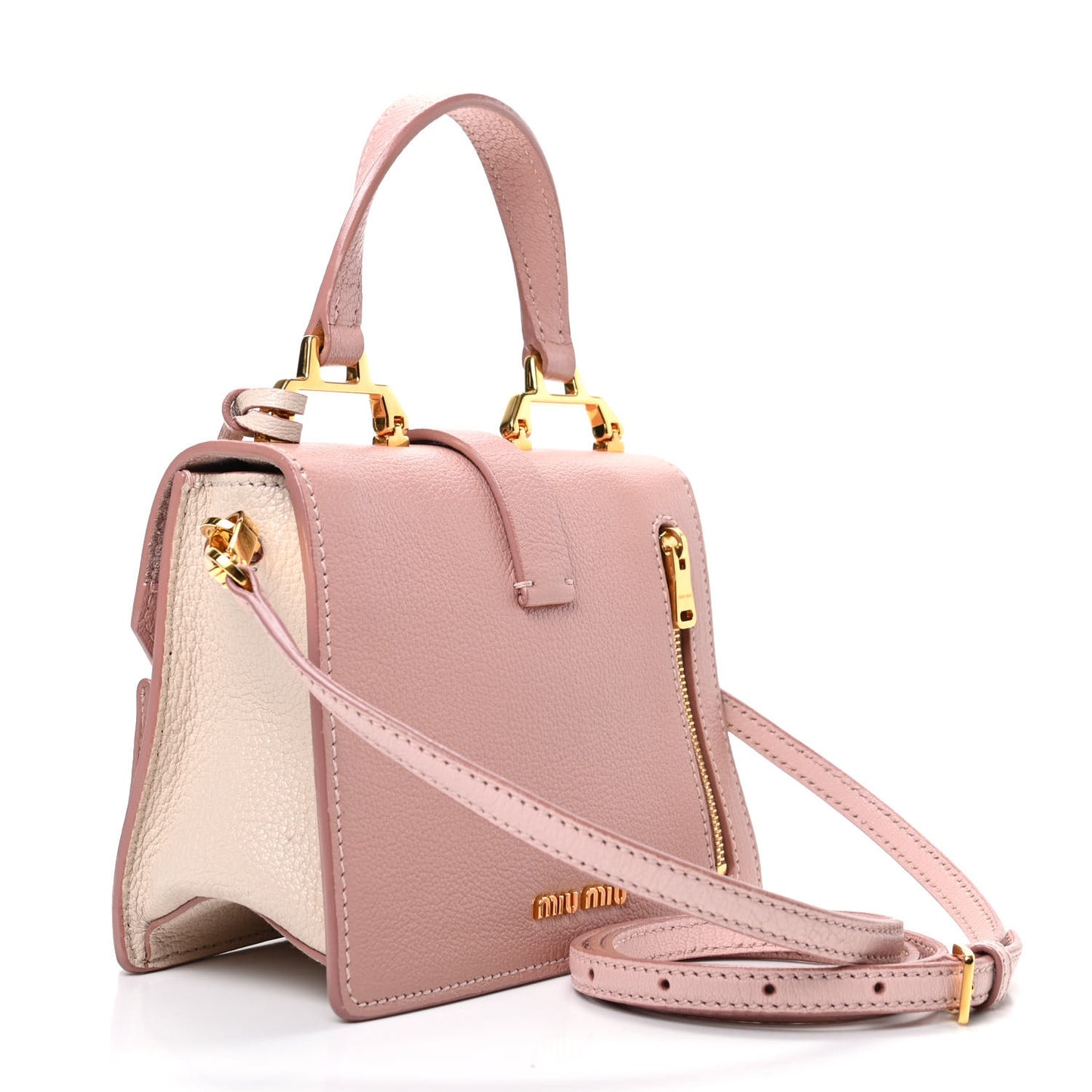 Goatskin Madras Mini Top Handle Bag Orchidea Gemma