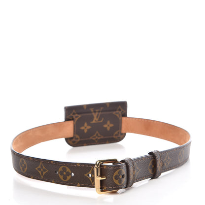 Louis Vuitton Monogram Ceinture Pochette Solo Belt 85 34 4 of 13