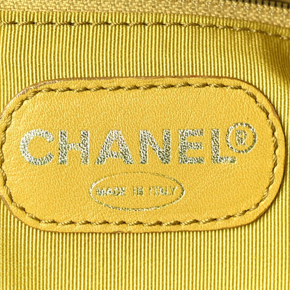 Chanel Lambskin Tortoise Handle Tote Light Yellow 6 of 10