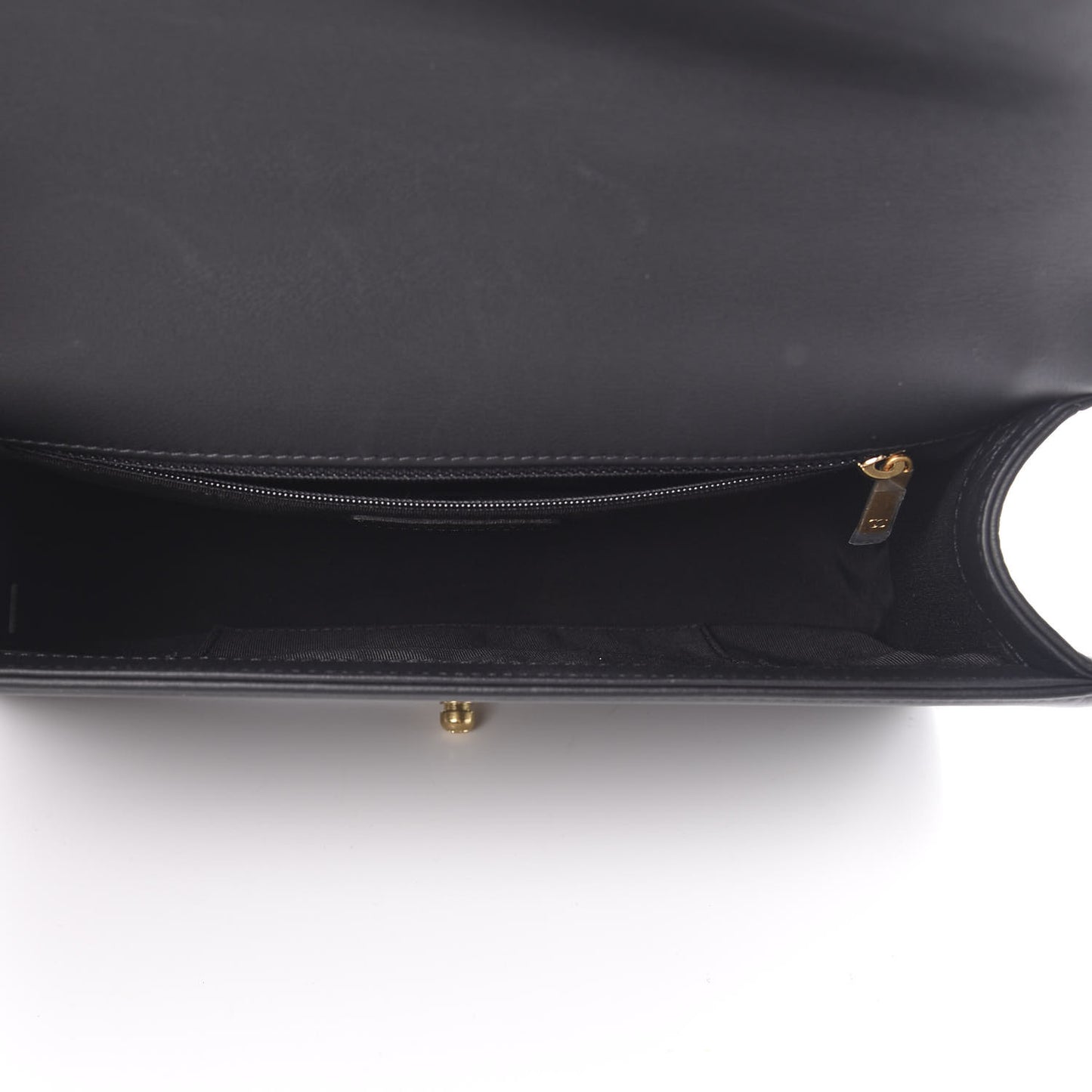 Calfskin Quilted New Medium Boy Flap Black