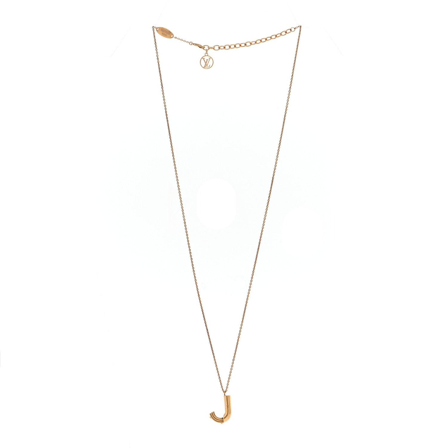 Louis Vuitton LV And Me Letter J Necklace Gold 3 of 7