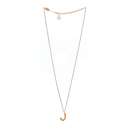 Louis Vuitton LV And Me Letter J Necklace Gold 3 of 7