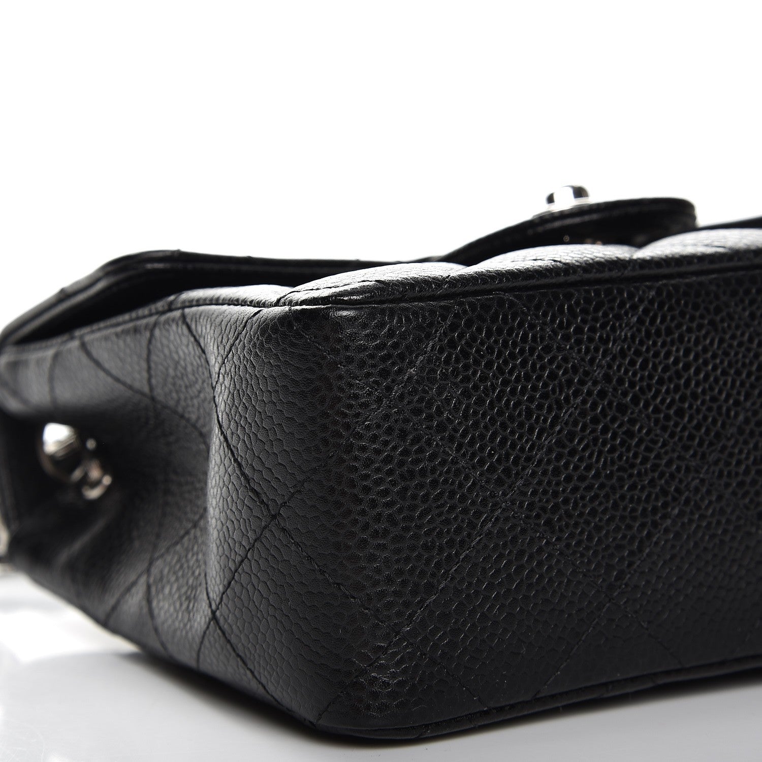 Chanel Caviar Quilted Mini Square Flap Black 7 of 8
