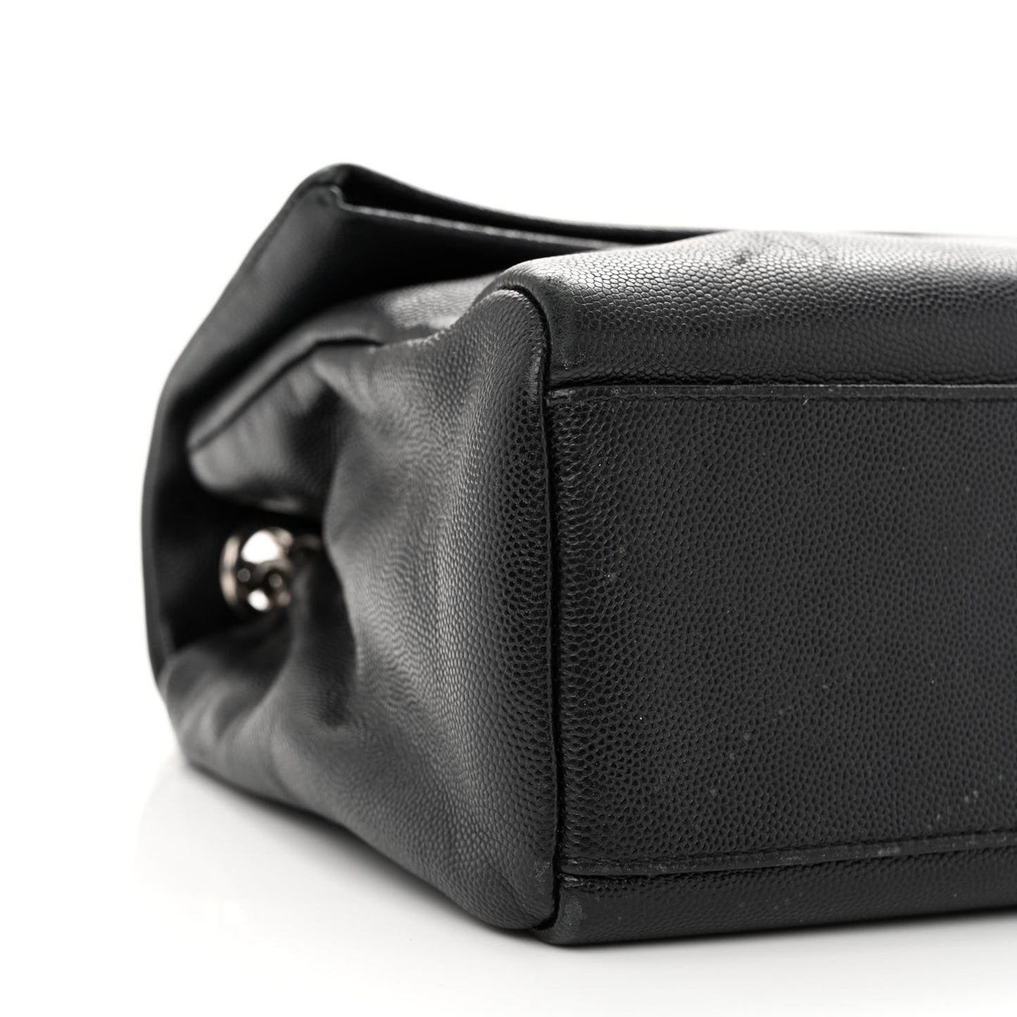 Grain De Poudre Medium West Hollywood Monogram Fold-Over Black