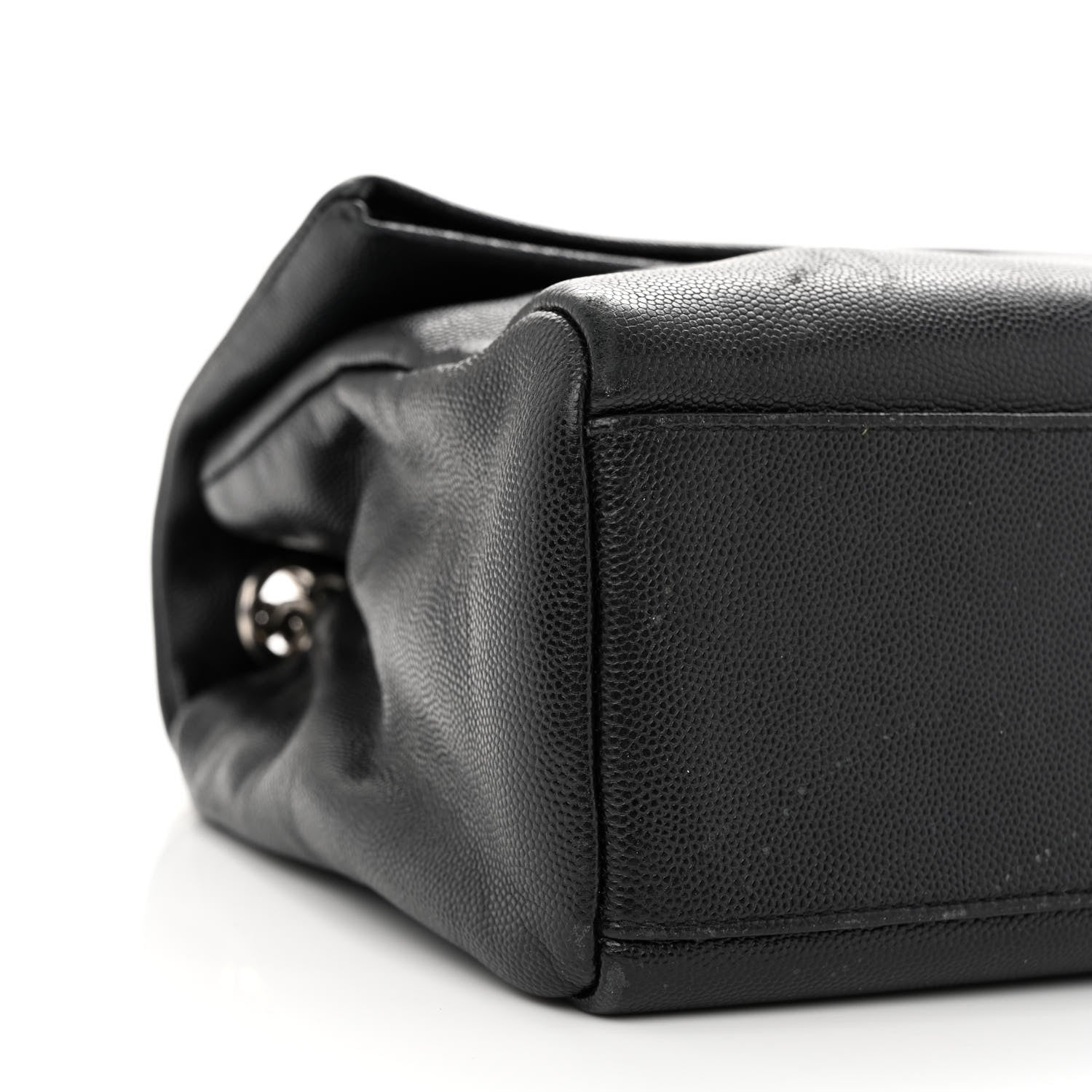 Saint Laurent Grain De Poudre Medium West Hollywood Monogram Fold-Over Black 16 of 22