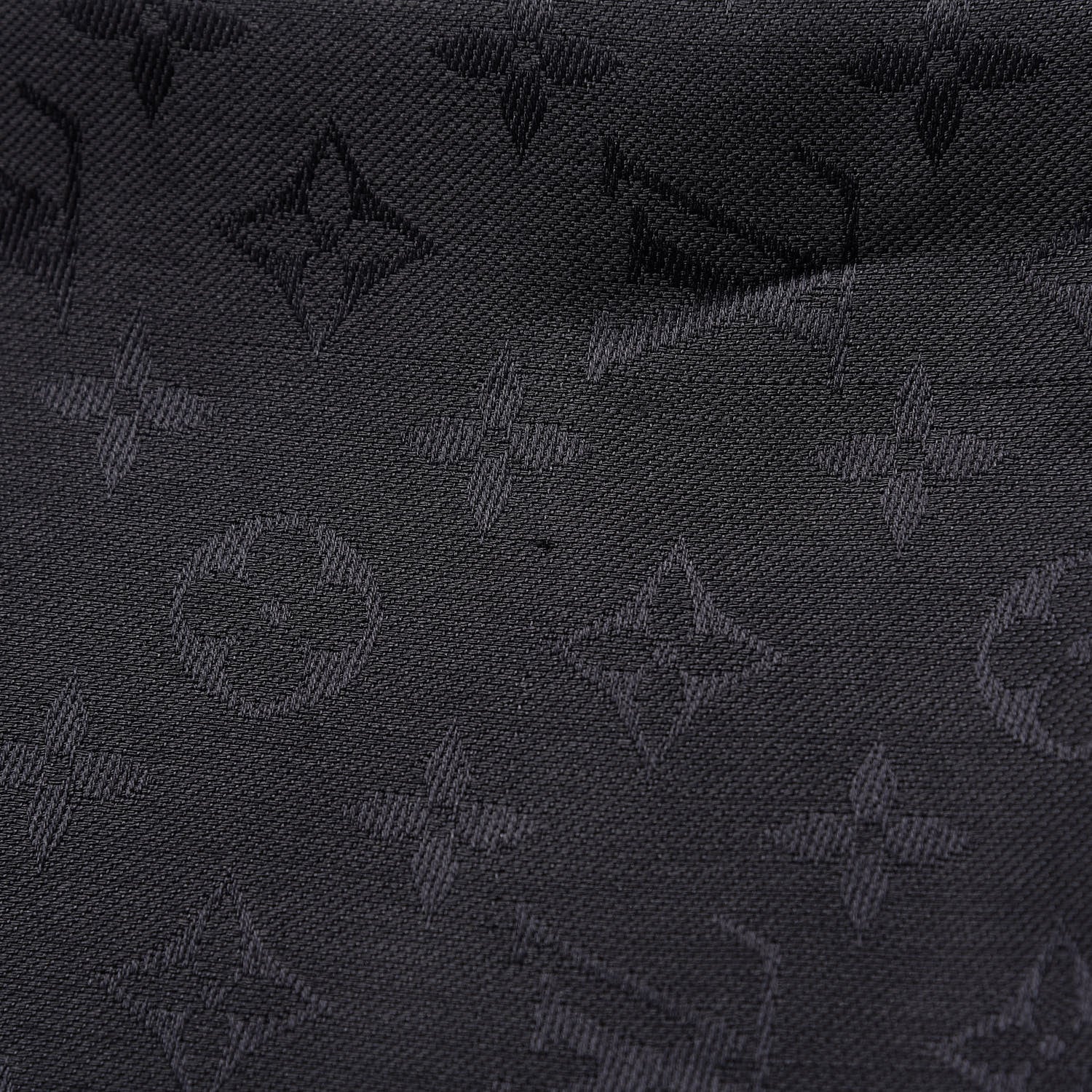 Louis Vuitton Silk Wool Monogram Shawl Charcoal Grey 5 of 7