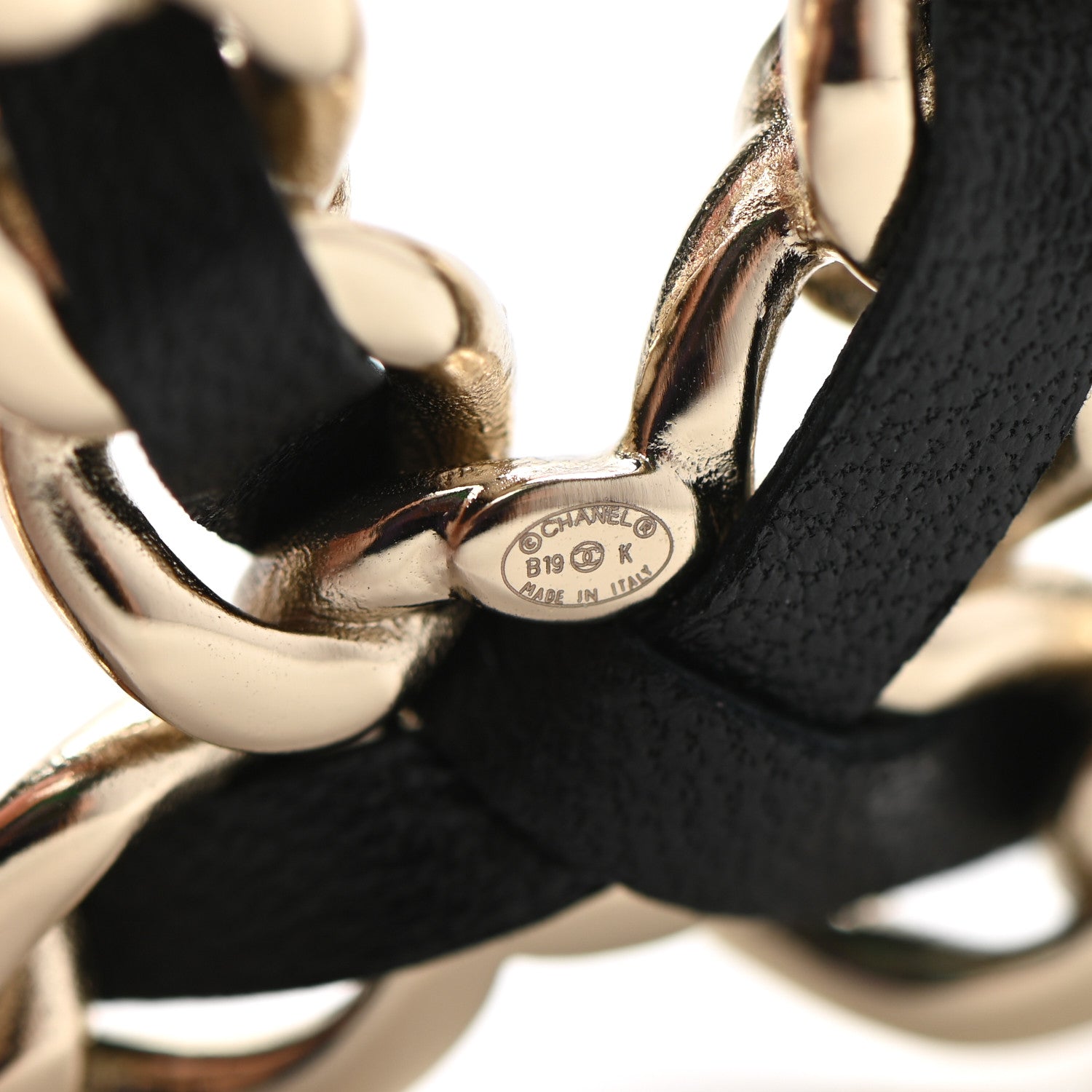 Chanel Lambskin Pearl CC Chain Brooch Black Gold 4 of 5