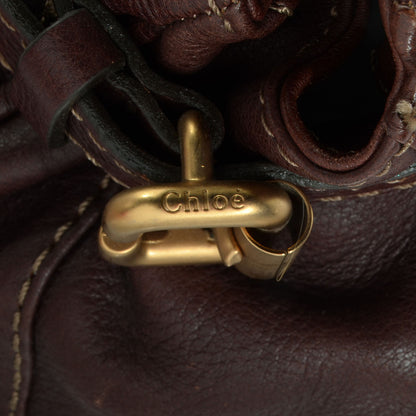 Chloe Leather Medium Paddington Satchel Chocolate 10 of 10