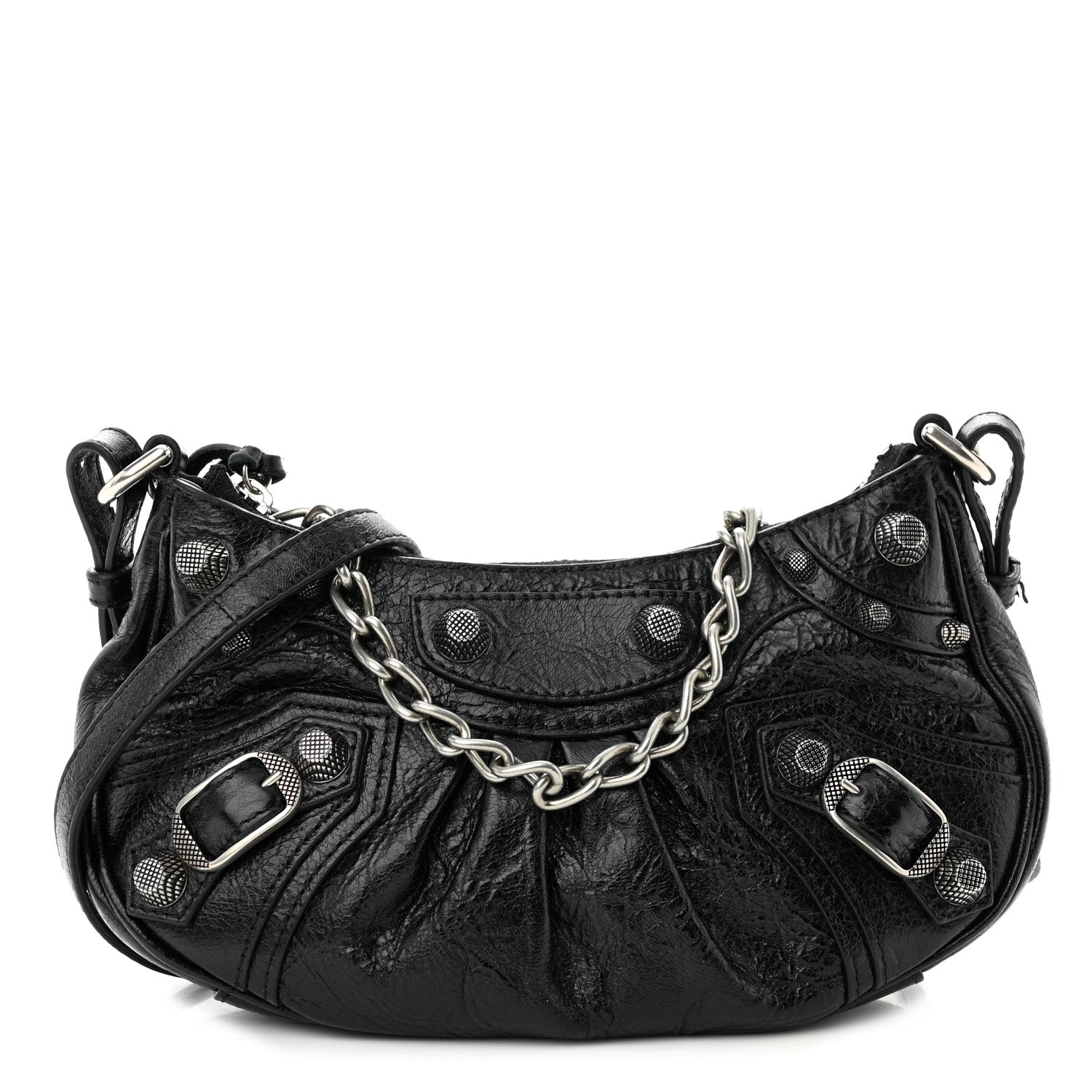 Balenciaga Agneau Arena Le Cagole Mini Purse With Chain Black 1 of 10