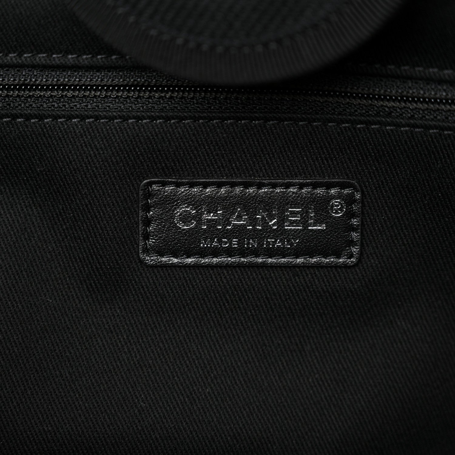 Chanel Canvas Pearl Medium Deauville Tote Black 6 of 12