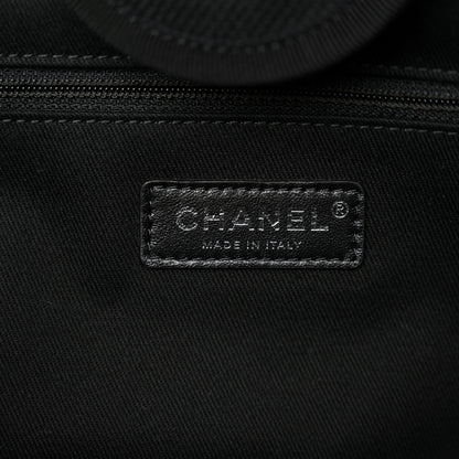 Chanel Canvas Pearl Medium Deauville Tote Black 6 of 12