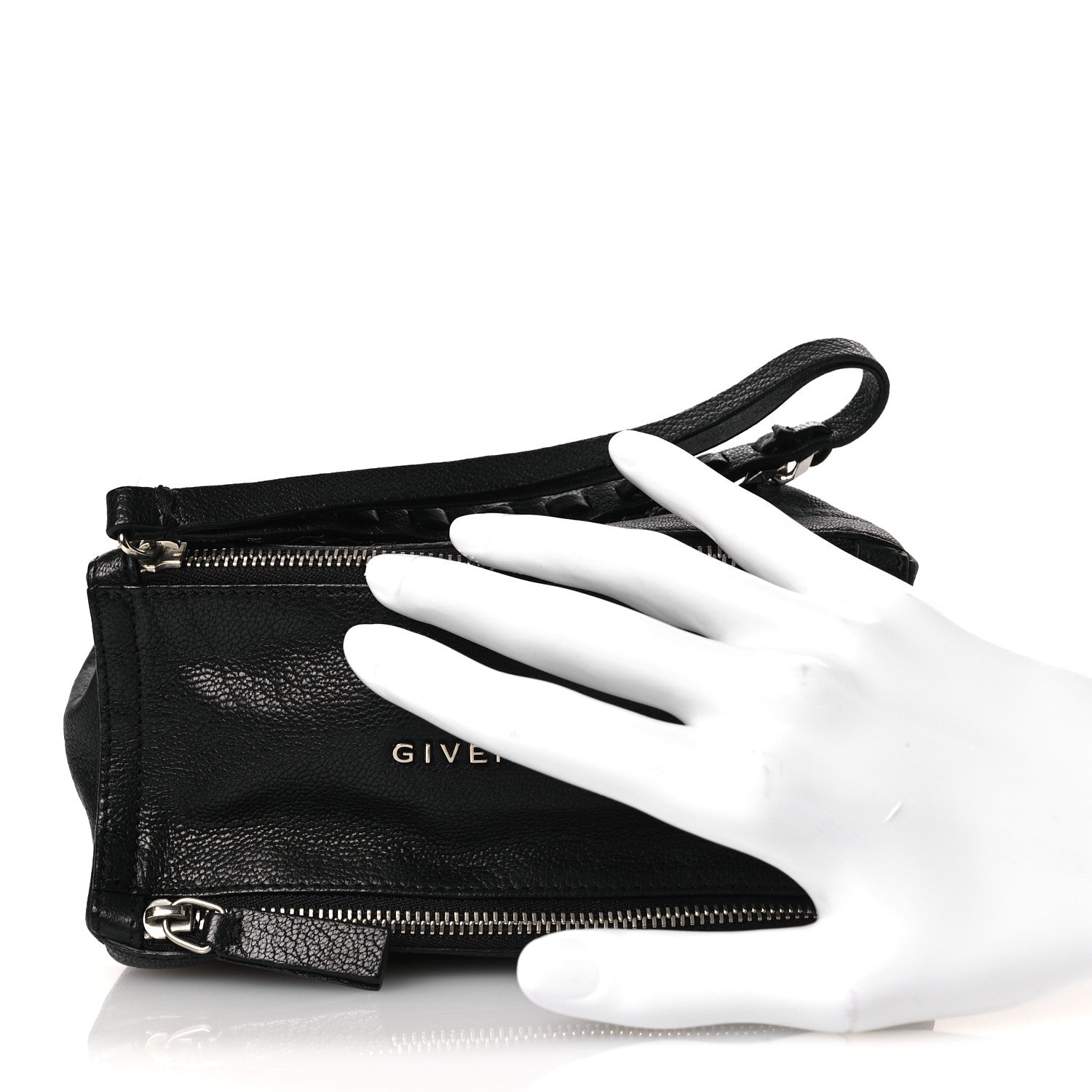 Givenchy Sugar Goatskin Pandora Wristlet Black 2 of 12