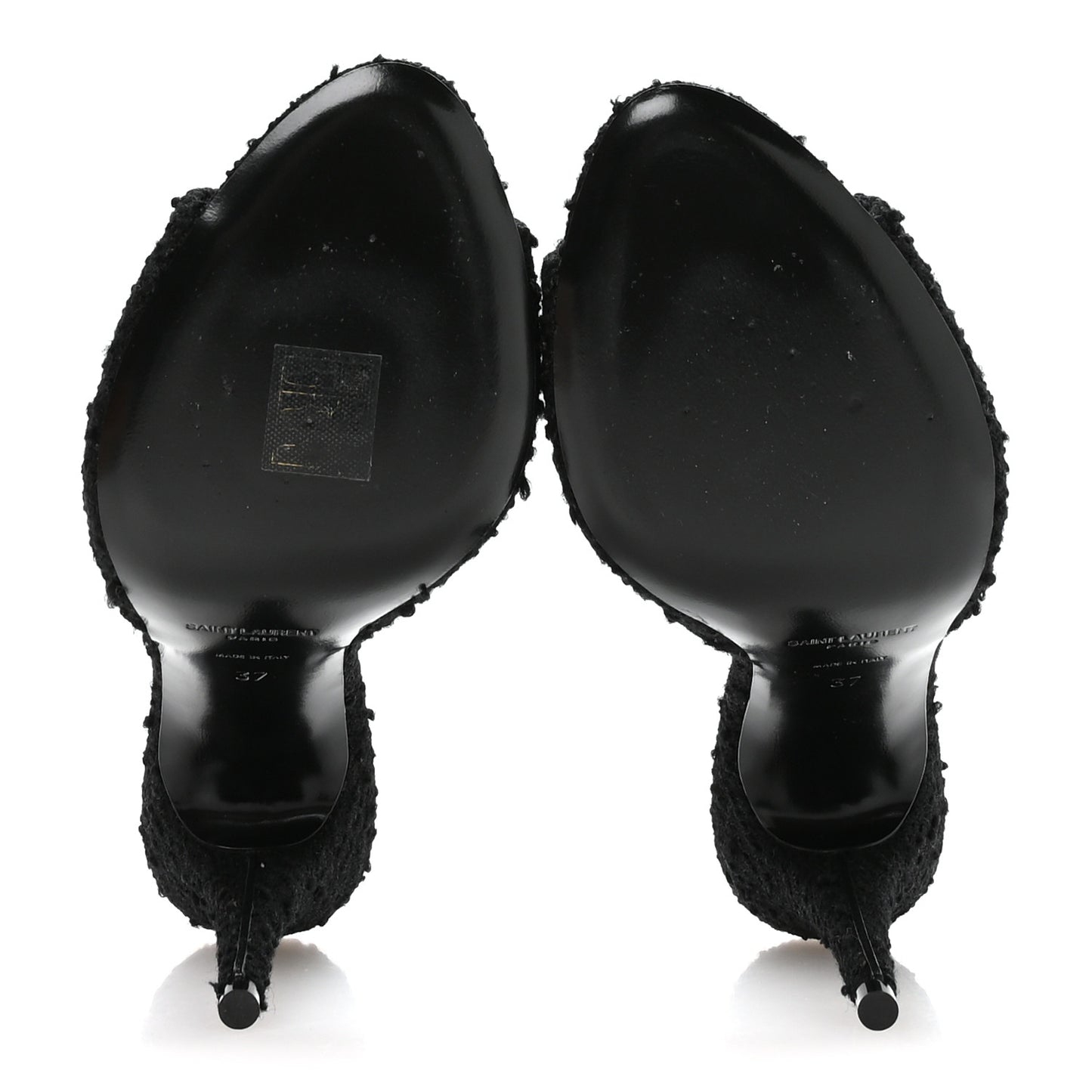 Boucle Tweed La 16 95 Mule Sandals 37 Black