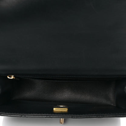 Chanel Lambskin Quilted Metal Mini Top Handle Rectangular Flap Black 5 of 8