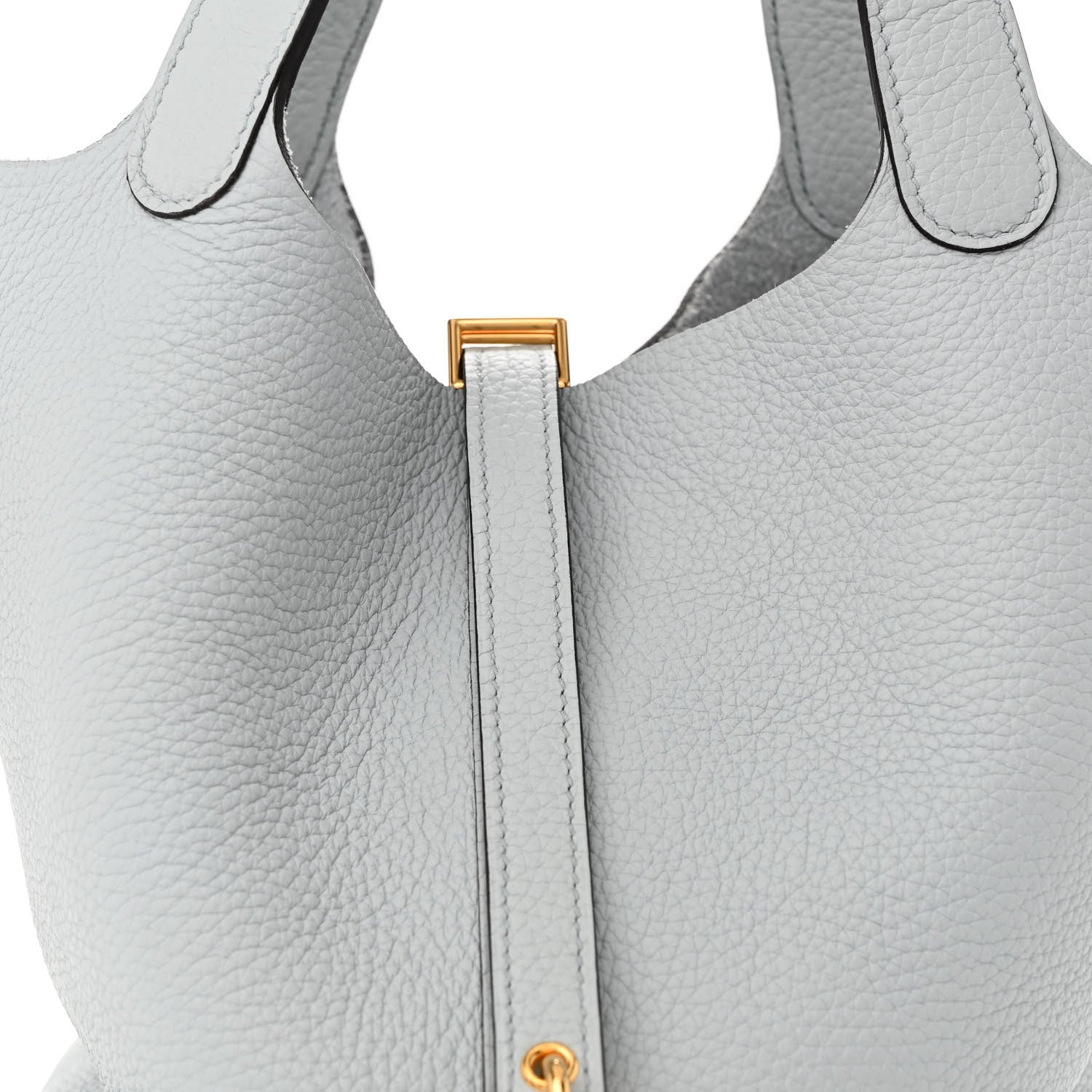 Hermes Taurillon Clemence Picotin Lock 22 MM Bleu Pale 8 of 11