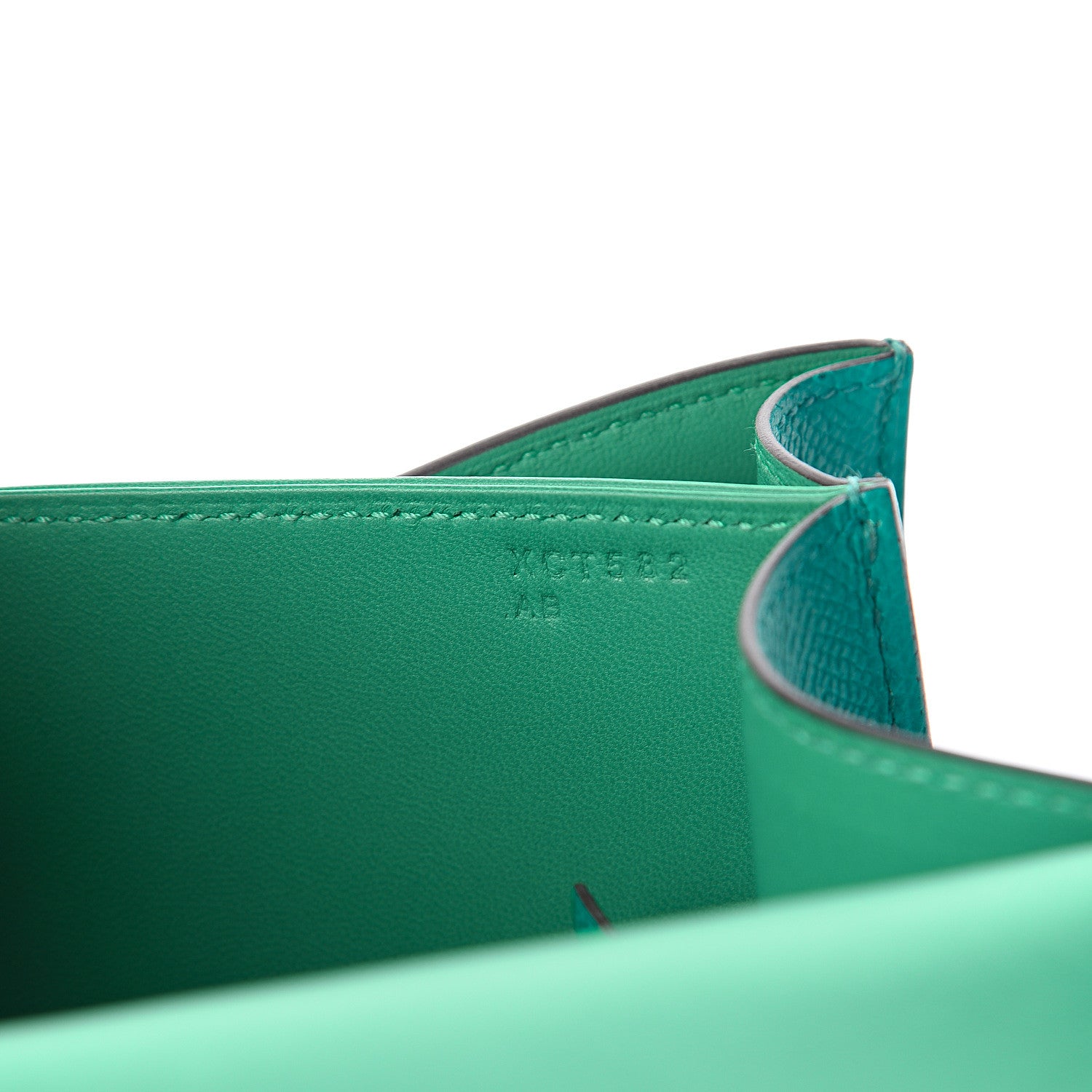 Hermes Epsom Constance 24 Bleu Paon Vert Menthe 6 of 12
