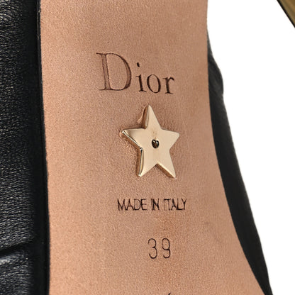 Christian Dior Lambskin D-Fame Mule Sandals 39 Black 7 of 8