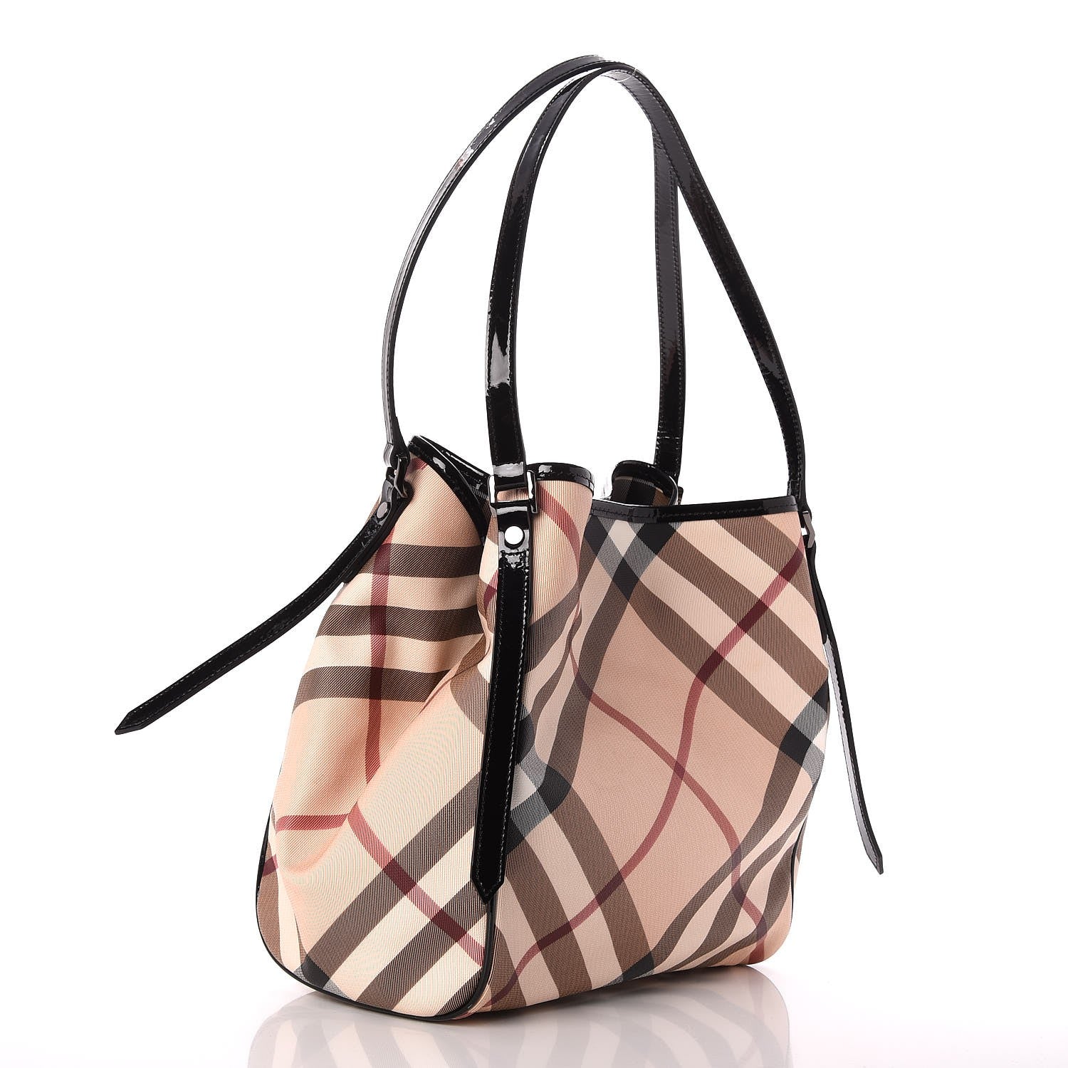 Burberry Supernova Check Small Canterbury Tote Black 3 of 7