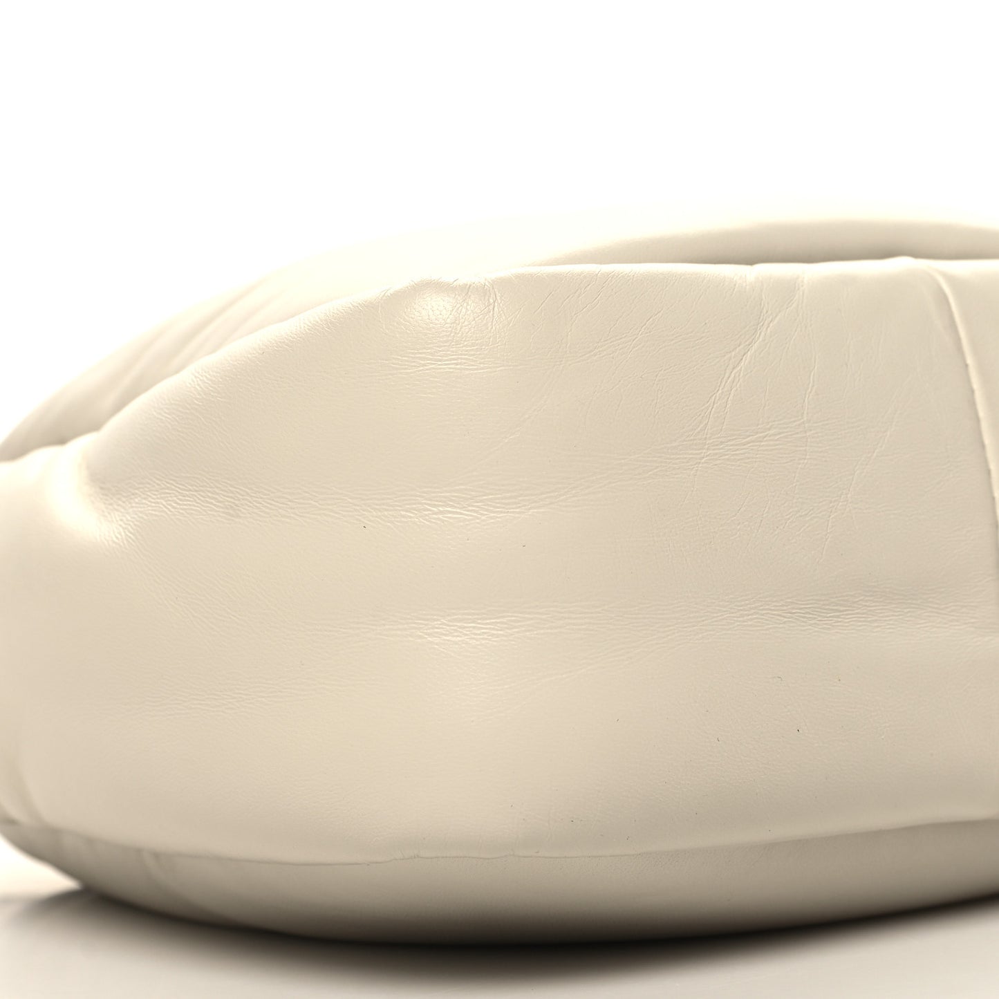 Nappa Soft Padded Small Double Handled Shoulder Bag White