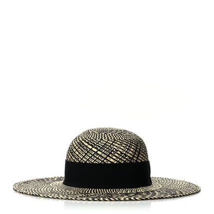 Hermes Straw Anouk Panama Hat 58 Natural Black 1 of 7