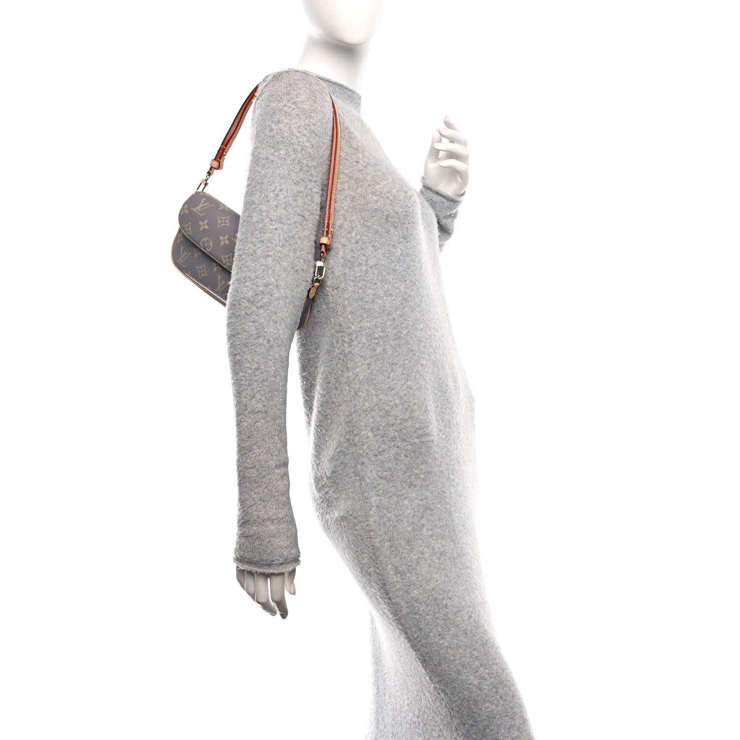 Louis Vuitton Monogram Ivy Wallet On Chain Trianon Gray 2 of 10