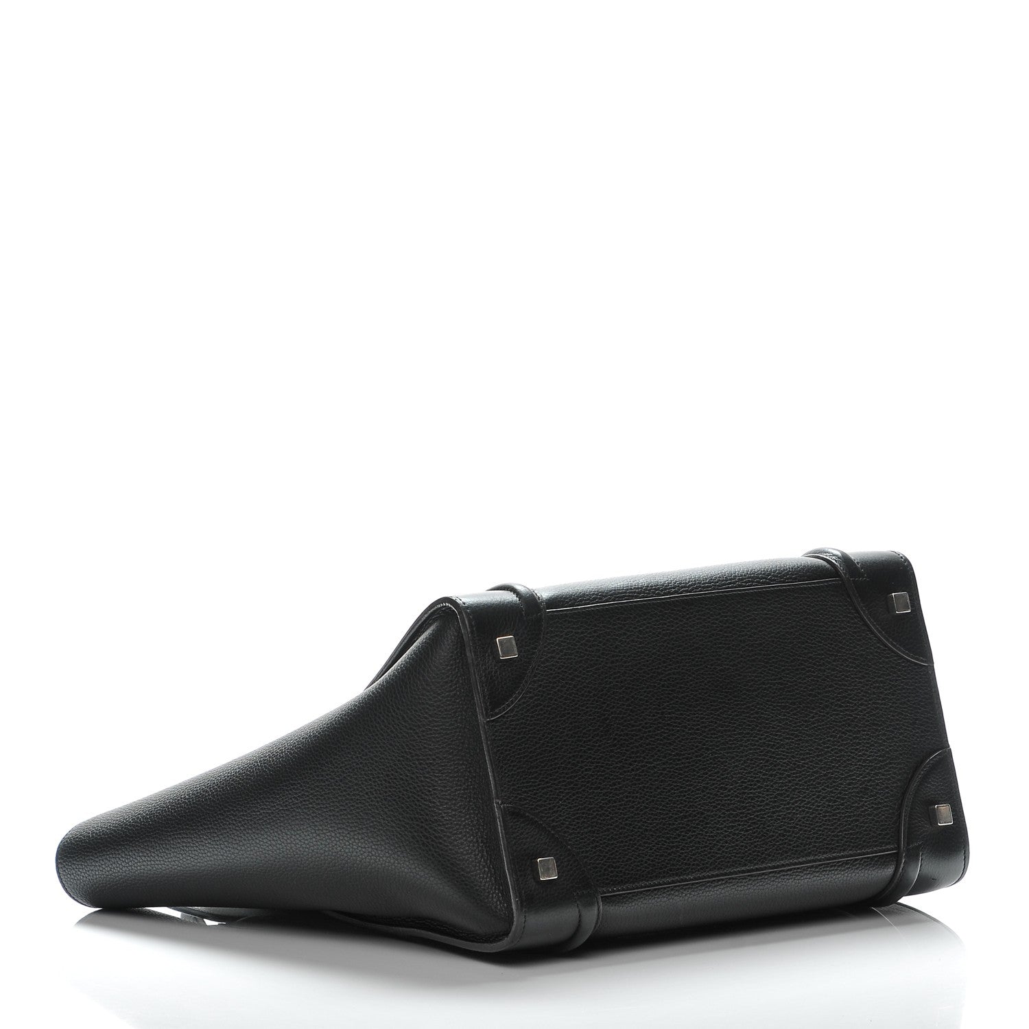 Celine Drummed Calfskin Mini Luggage Black 4 of 8