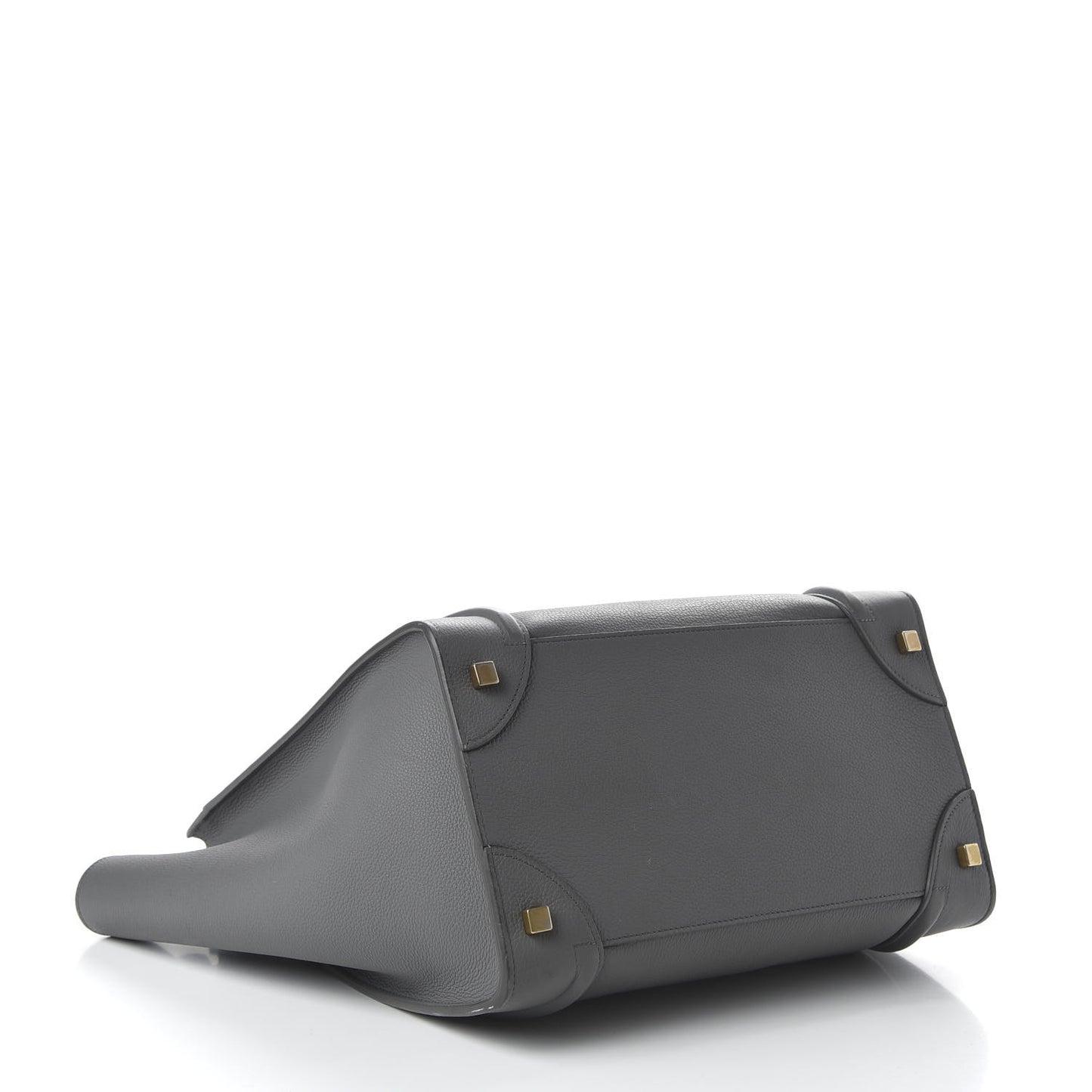 Drummed Calfskin Mini Luggage Kohl