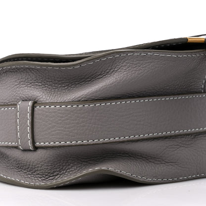 Chloe Calfskin Medium Marcie Round Crossbody Bag Cashmere Grey 8 of 9