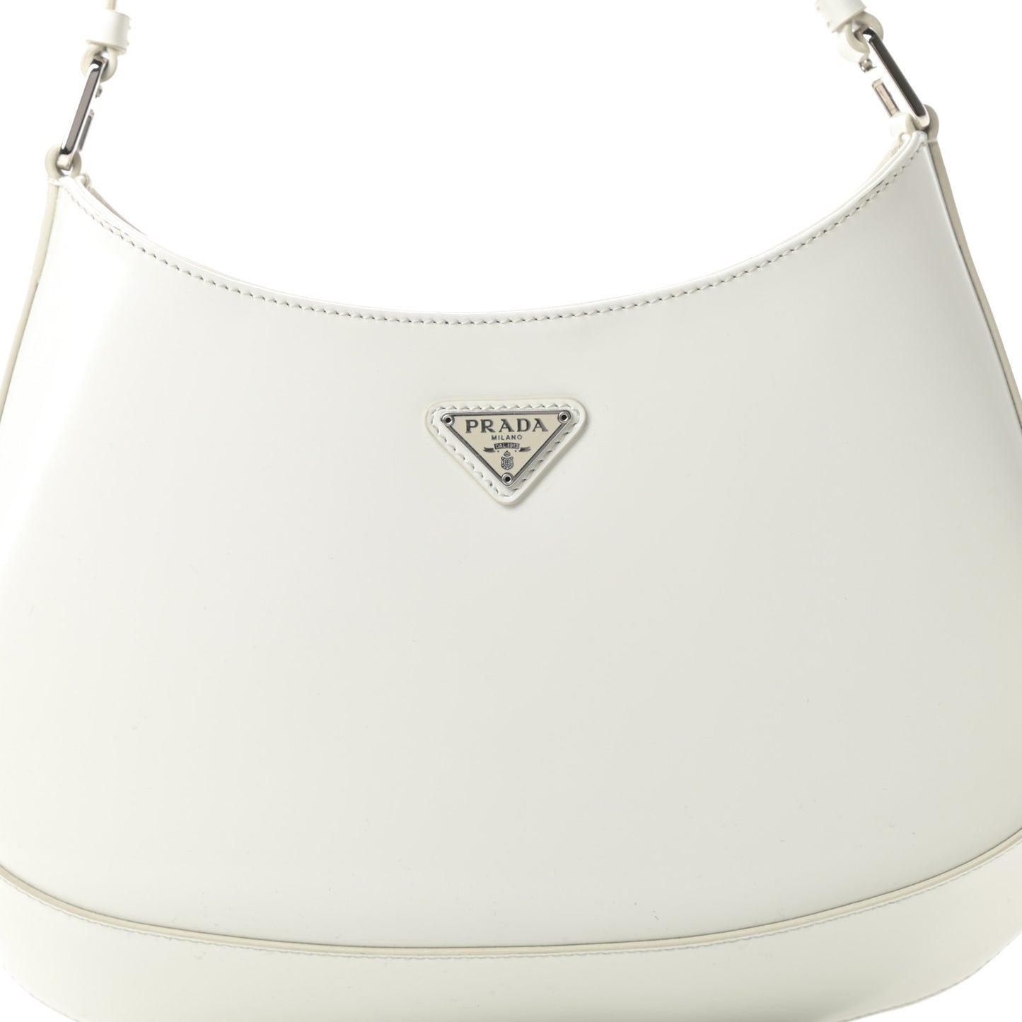 Spazzolato Cleo Shoulder Bag White