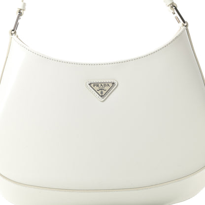 Prada Spazzolato Cleo Shoulder Bag White 8 of 10