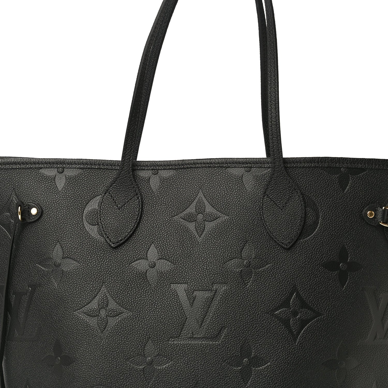 Louis Vuitton Empreinte Monogram Giant Neverfull MM Black 7 of 9