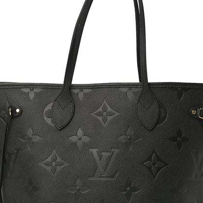 Louis Vuitton Empreinte Monogram Giant Neverfull MM Black 7 of 9