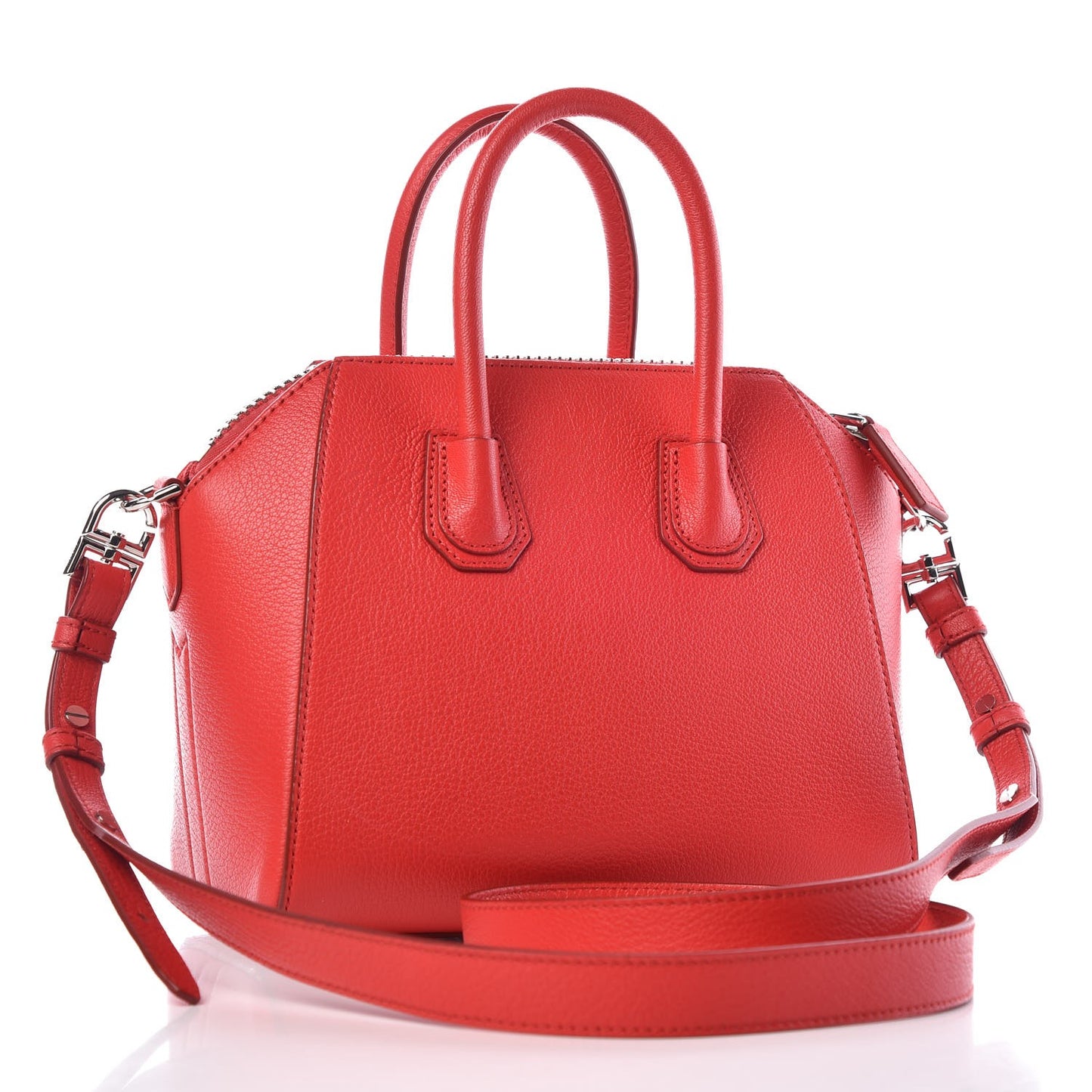 Sugar Goatskin Mini Antigona Medium Red