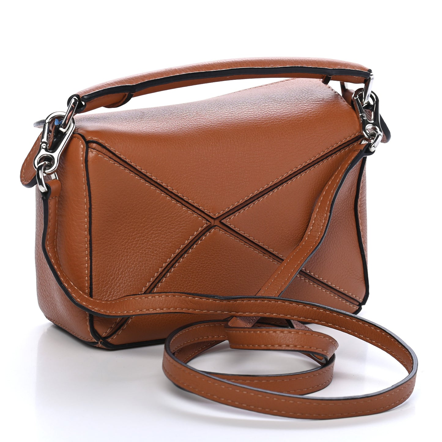 Calfskin Mini Puzzle Bag Tan