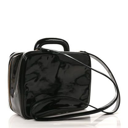 Chanel Patent CC Vanity Cosmetic Case Black 3 of 9