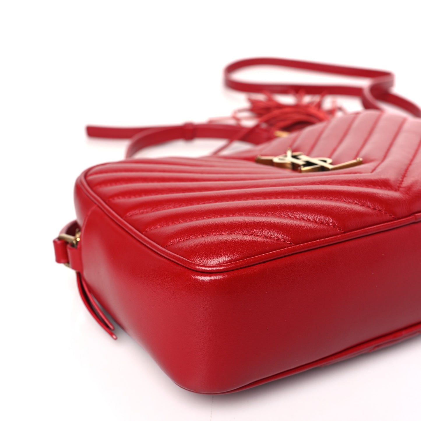 Calfskin Matelasse Monogram Lou Camera Bag Rouge Eros