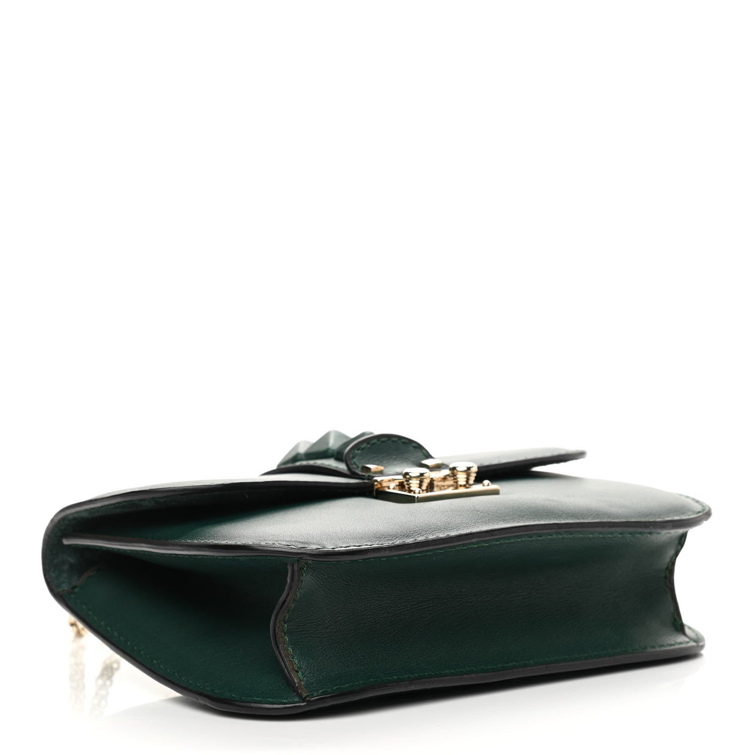 Valentino Garavani Vitello Small Glam Lock Rockstud Flap Light Emerald 4 of 12