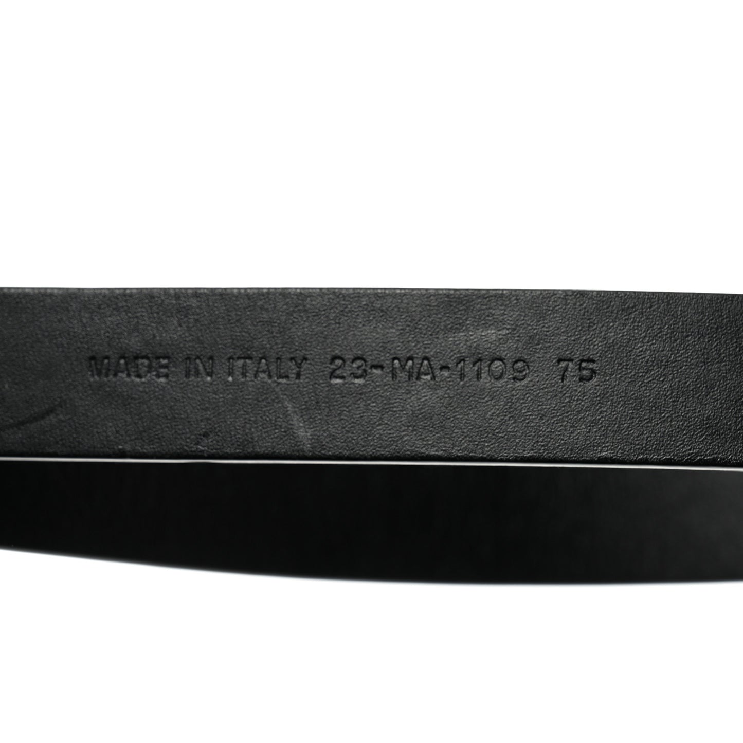 Calfskin Saddle Belt 75 Black