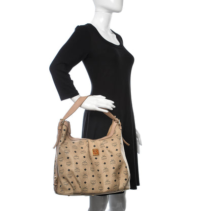 MCM Visetos Hobo Beige 2 of 17