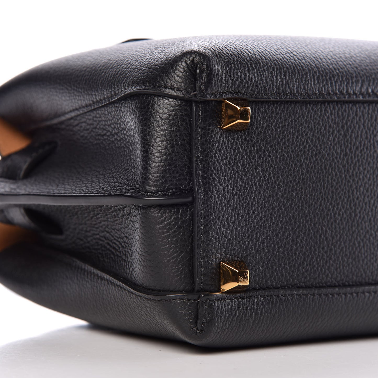 Grained Calfskin Mini Milla Tote Black