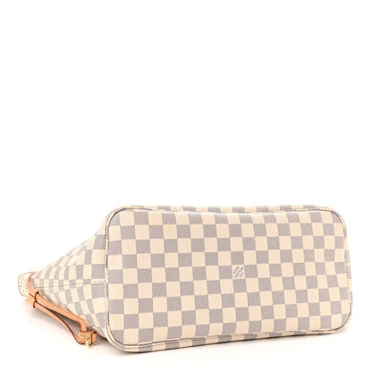 Louis Vuitton Damier Azur Neo Neverfull MM Rose Ballerine 4 of 11