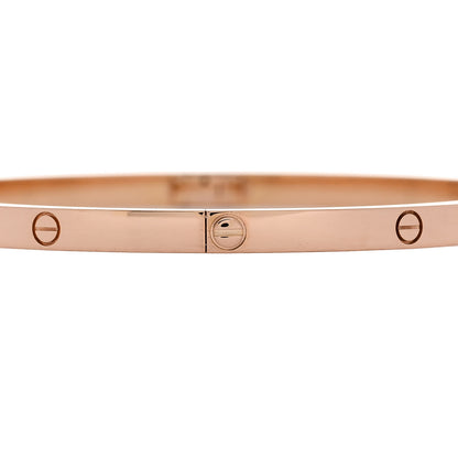 Cartier 18K Pink Gold Small LOVE Bracelet 19 4 of 8
