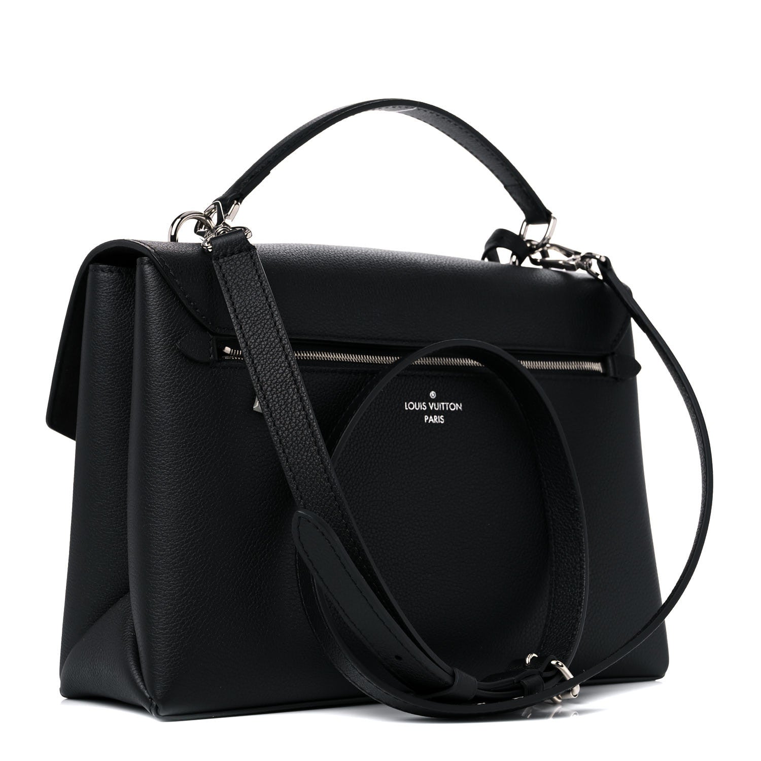Louis Vuitton Soft Calfskin My Lockme Top Handle Vanille Black 3 of 13