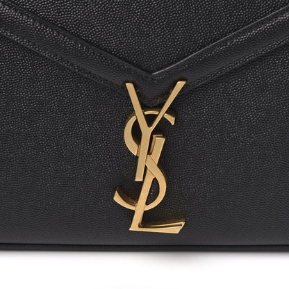Saint Laurent Grain de Poudre Mini Classic Monogram Cassandra Top Handle Black Rouge Legion 10 of 10